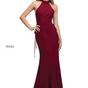 Abby Paris Side Lace-Up Jersey Dress